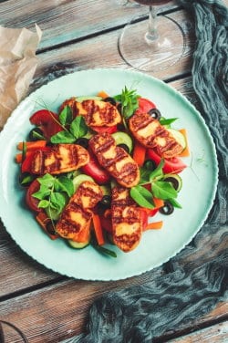 Hoe lang halloumi bakken